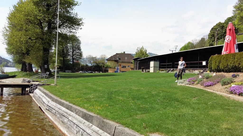 Panoramablickhotel - Lakeview Apartments Annenheim Exteriör bild